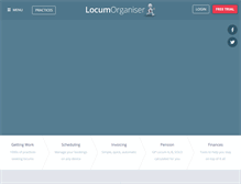 Tablet Screenshot of locumorganiser.com